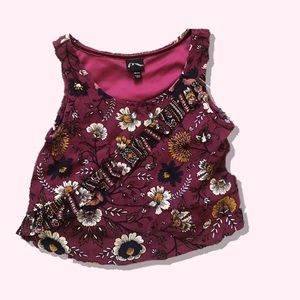 {art class} floral top